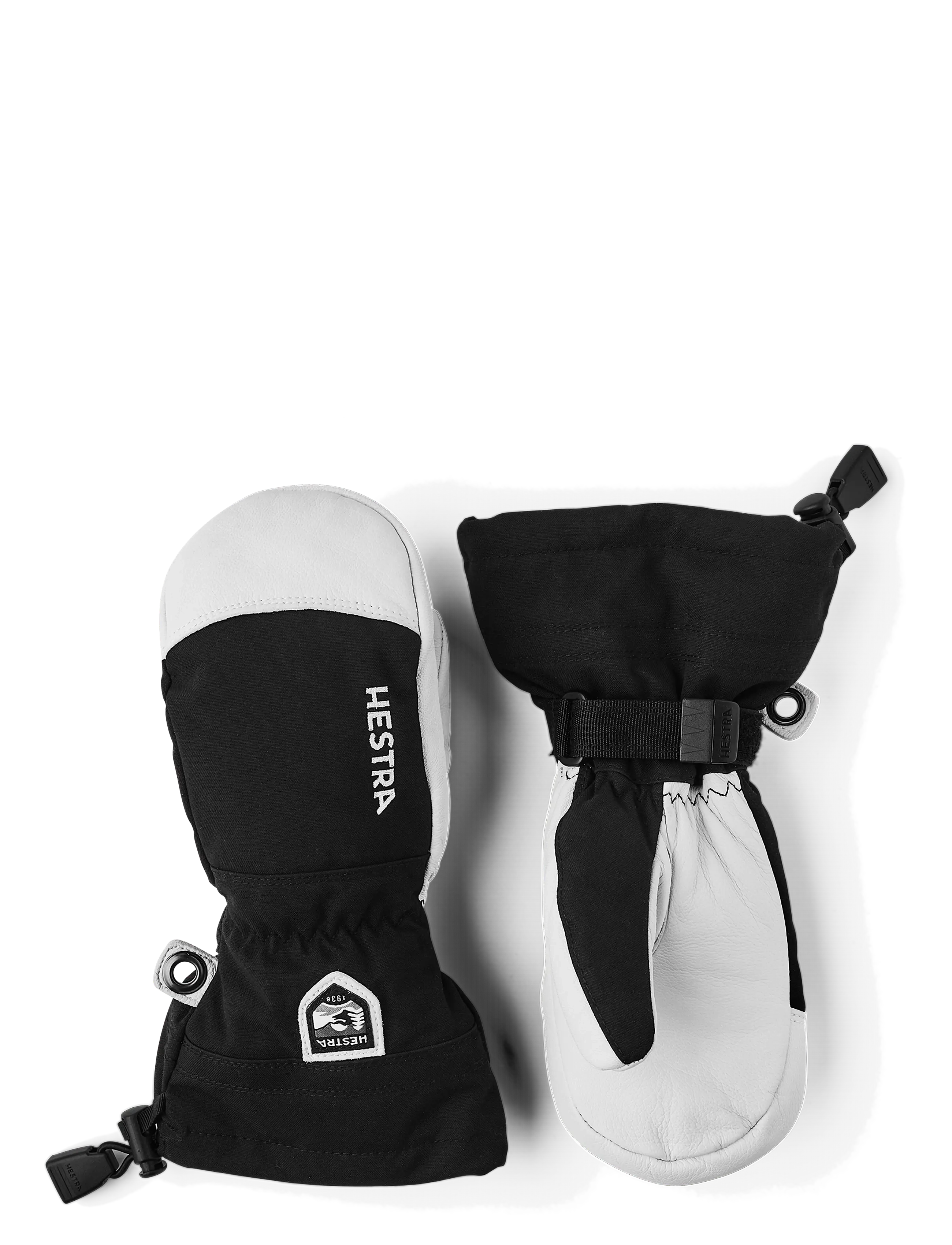 Hestra Army Leather Heli Ski Jr. - mitt - Winterkollektion - BLACK / black
