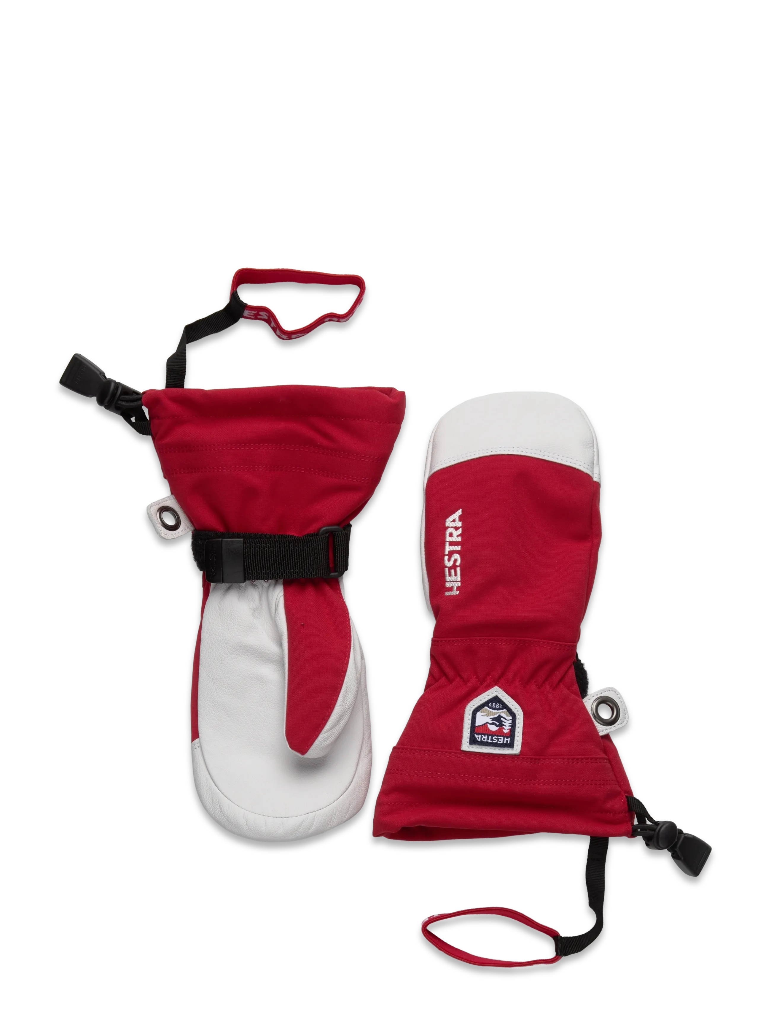 Army Leather Heli Ski Jr. - mitt Navy - RED