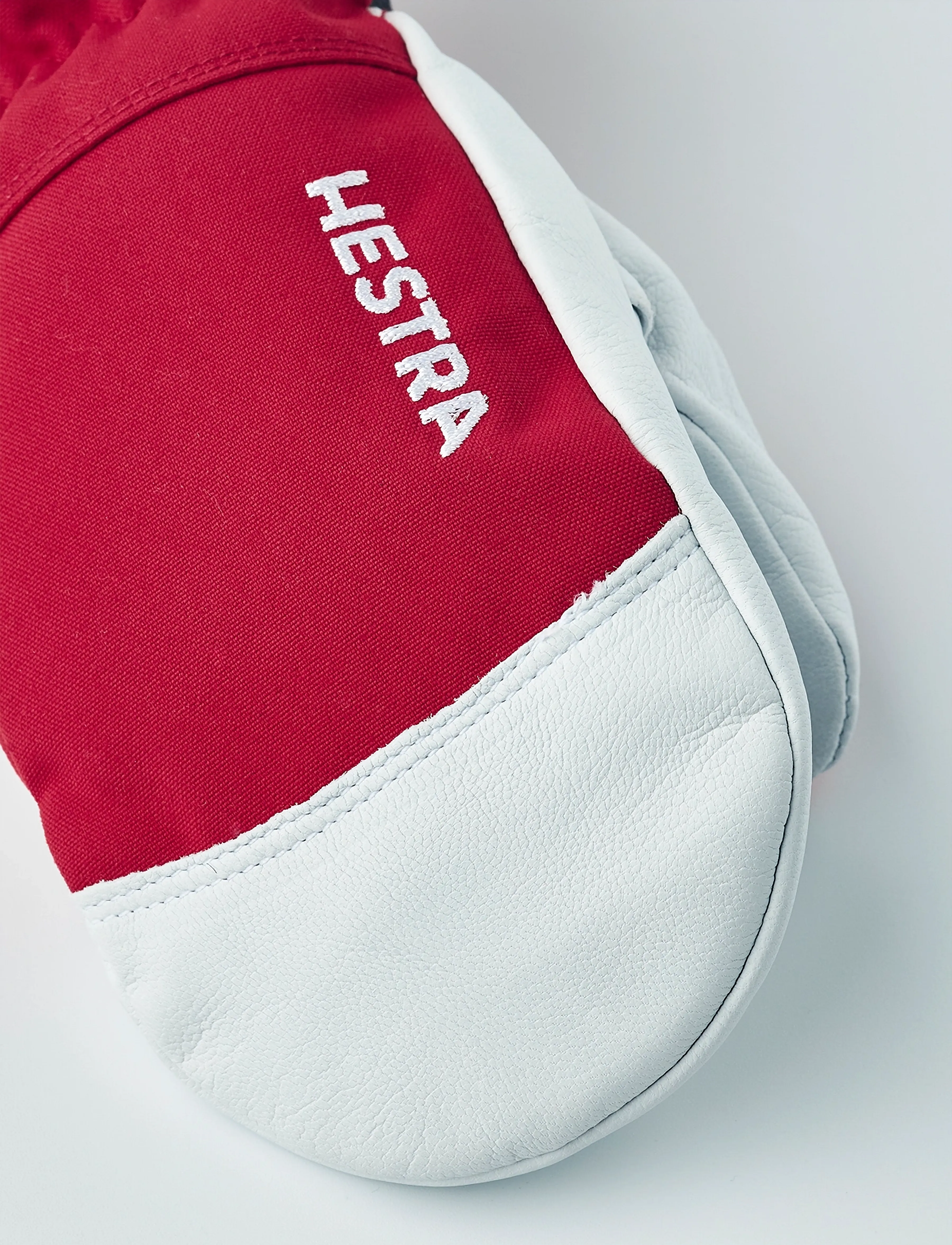 Hestra - Army Leather Heli Ski Jr. - mitt - handschuhe - red - 1