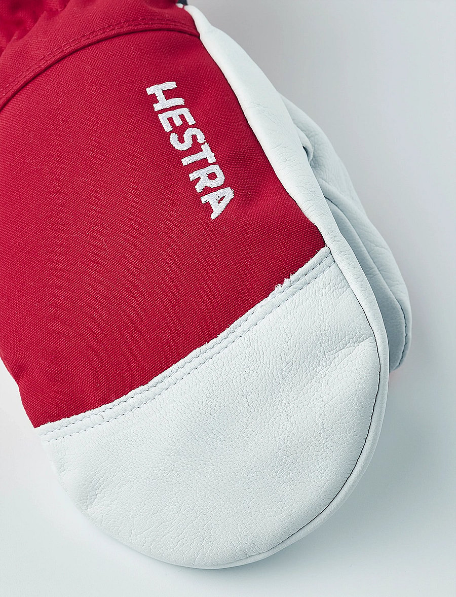 Hestra - Army Leather Heli Ski Jr. - mitt - handschuhe - red - 1