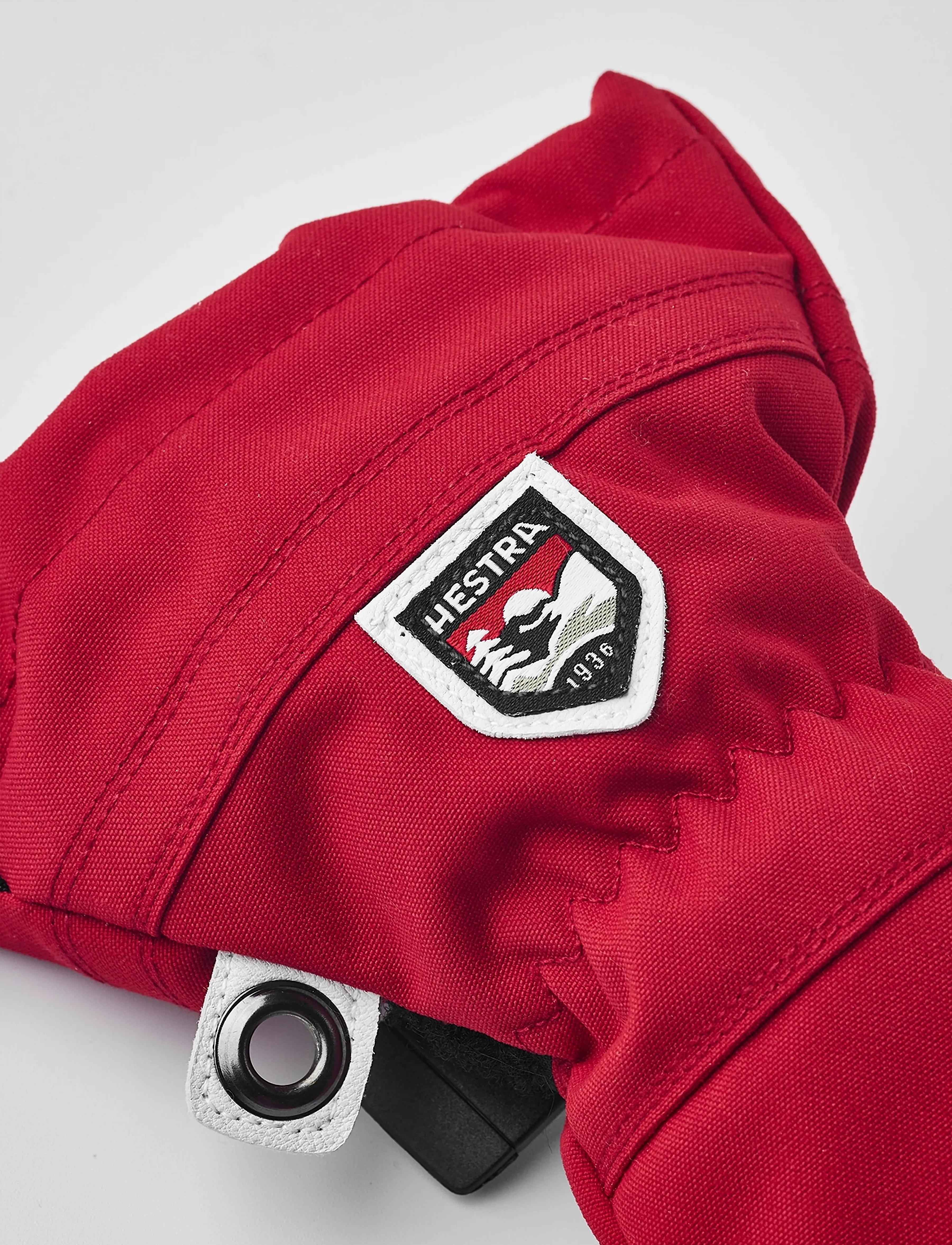 Hestra - Army Leather Heli Ski Jr. - mitt - handschuhe - red - 2