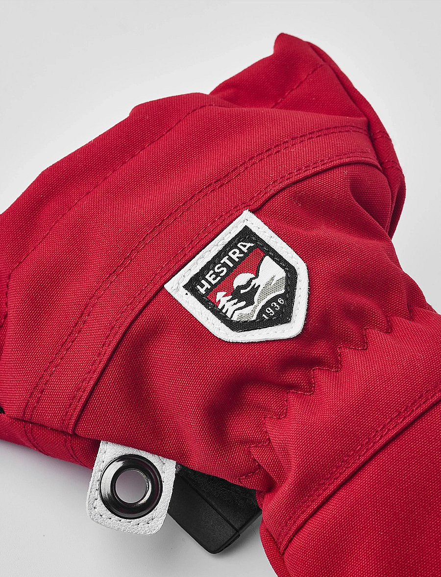Hestra - Army Leather Heli Ski Jr. - mitt - handschuhe - red - 2