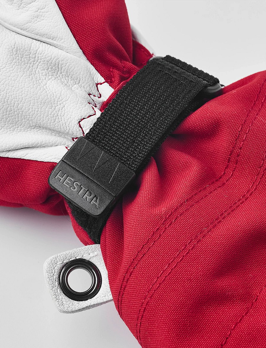 Hestra - Army Leather Heli Ski Jr. - mitt - handschuhe - red - 3