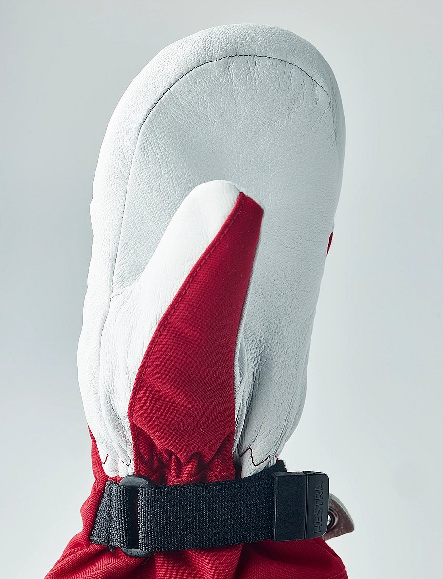 Hestra - Army Leather Heli Ski Jr. - mitt - handschuhe - red - 5