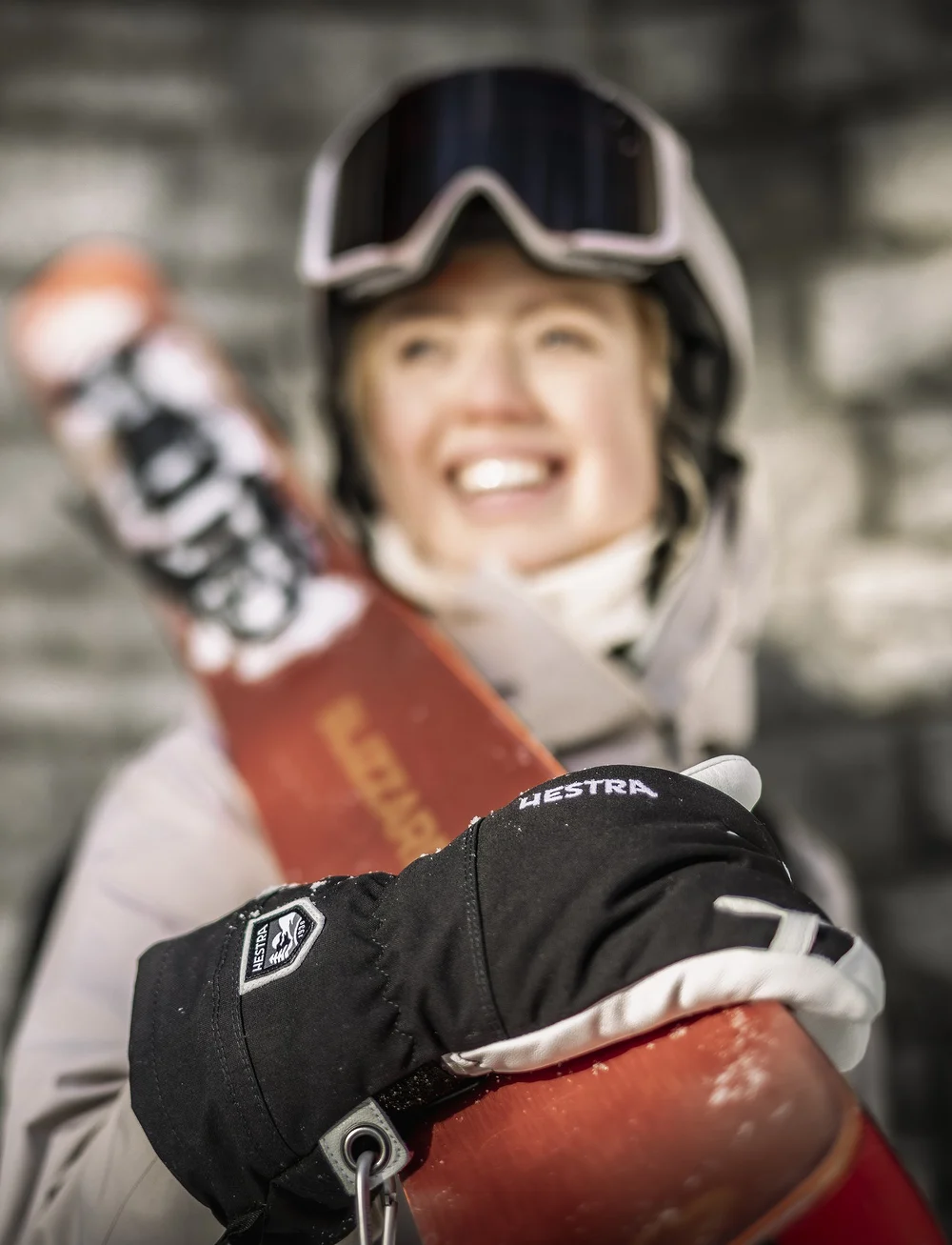 Hestra - Army Leather Heli Ski - 5 finger Black - fingerhandschuhe - black - 0