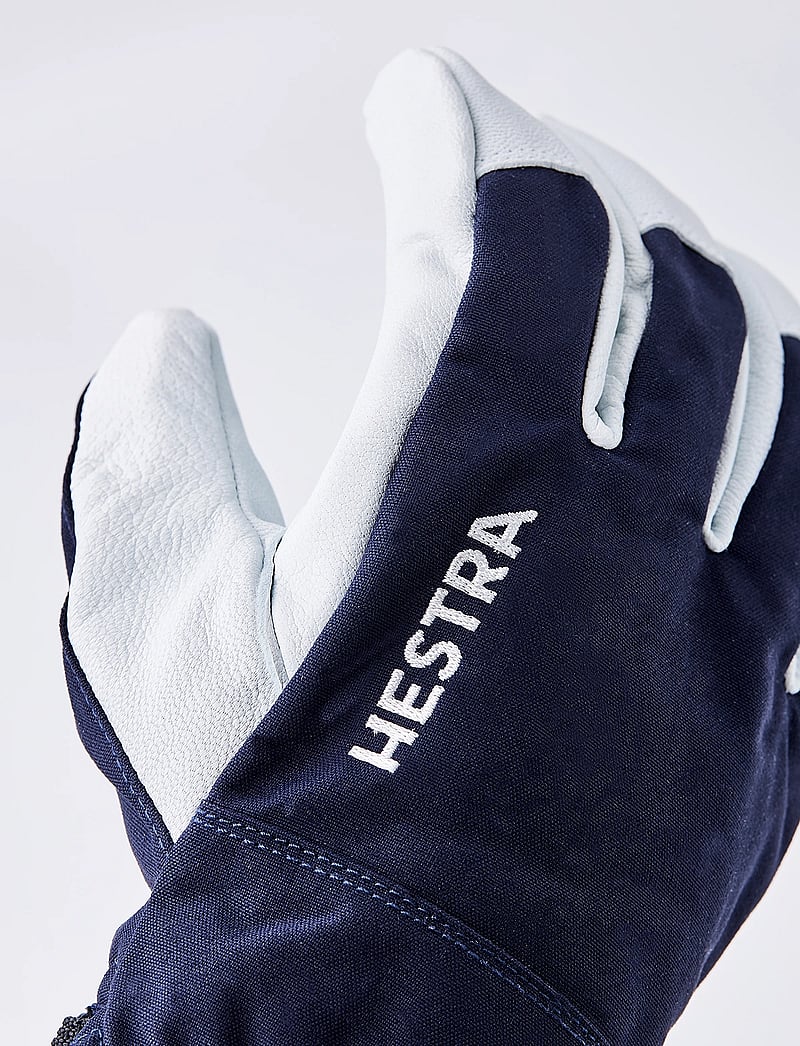 Hestra - Army Leather Heli Ski - 5 finger Black - pirkstu cimdi - navy - 2