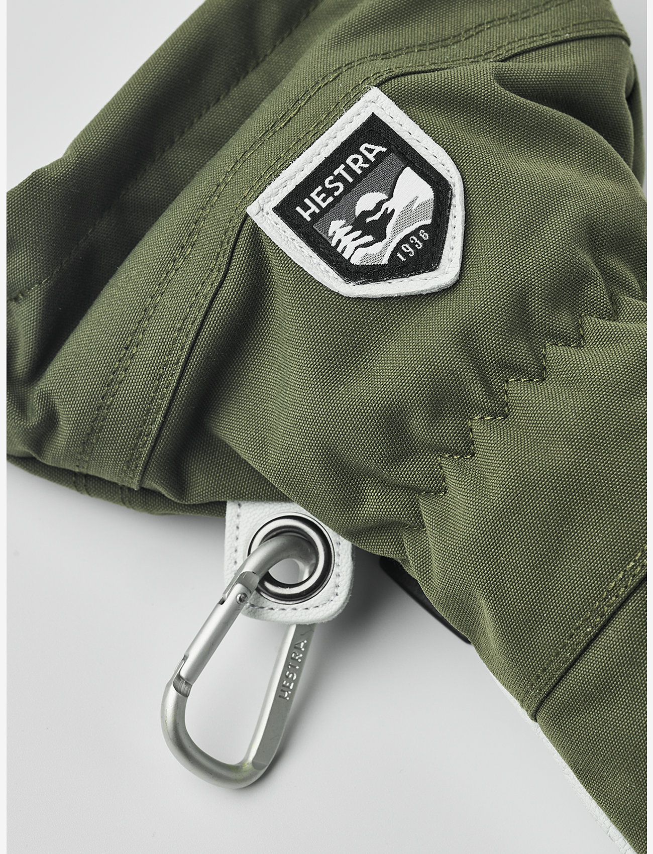 Hestra - Army Leather Heli Ski - 5 finger Navy - sõrmikud - olive - 4