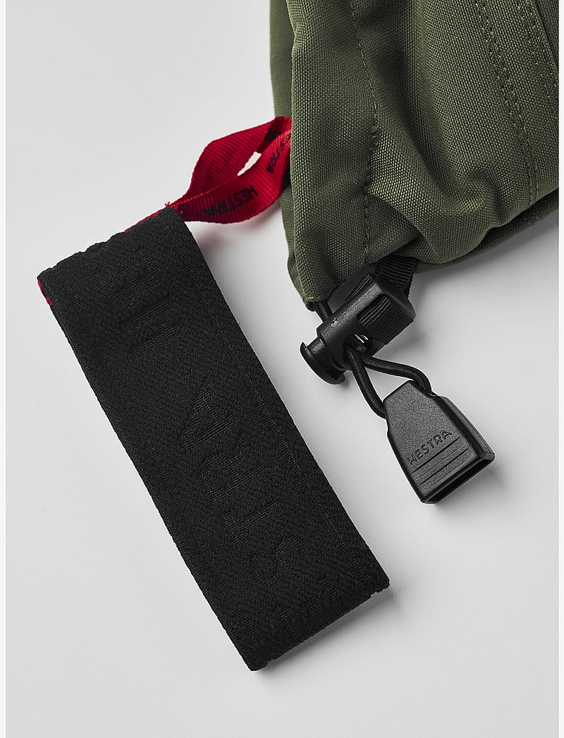 Hestra - Army Leather Heli Ski - 5 finger Olive - fingervantar - olive - 5