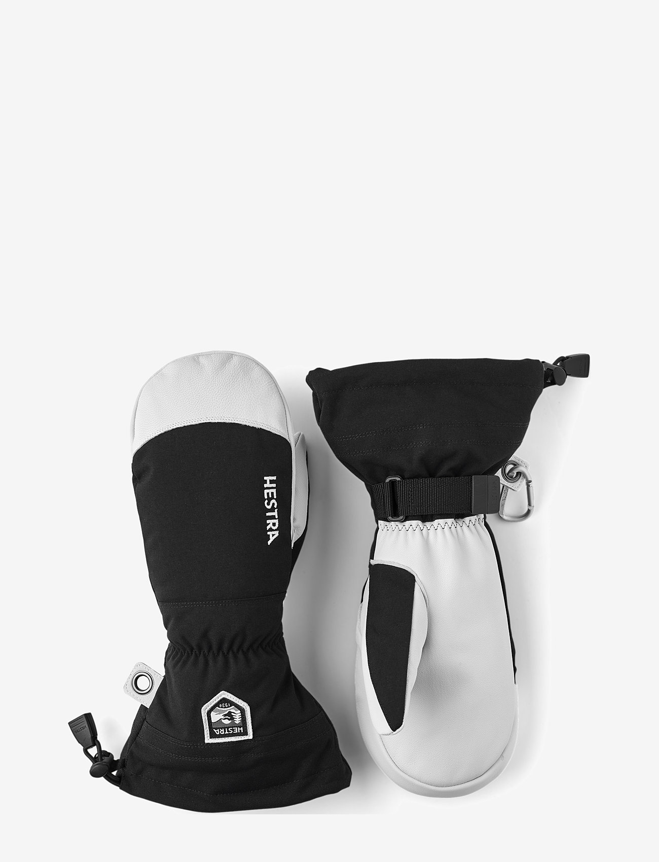 Hestra - Army Leather Heli Ski - mitt Espresso - luffer - black - 1