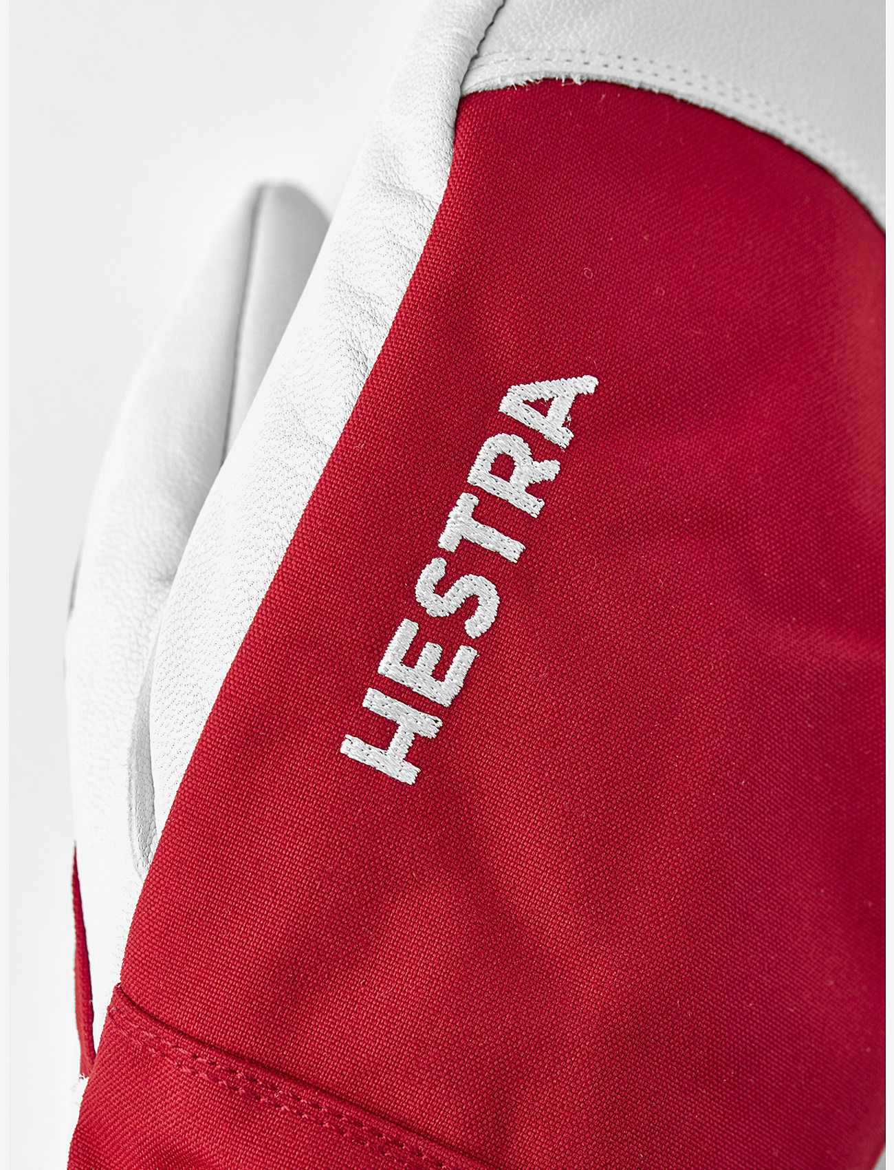 Hestra - Army Leather Heli Ski - mitt Black - tumvantar - red - 2