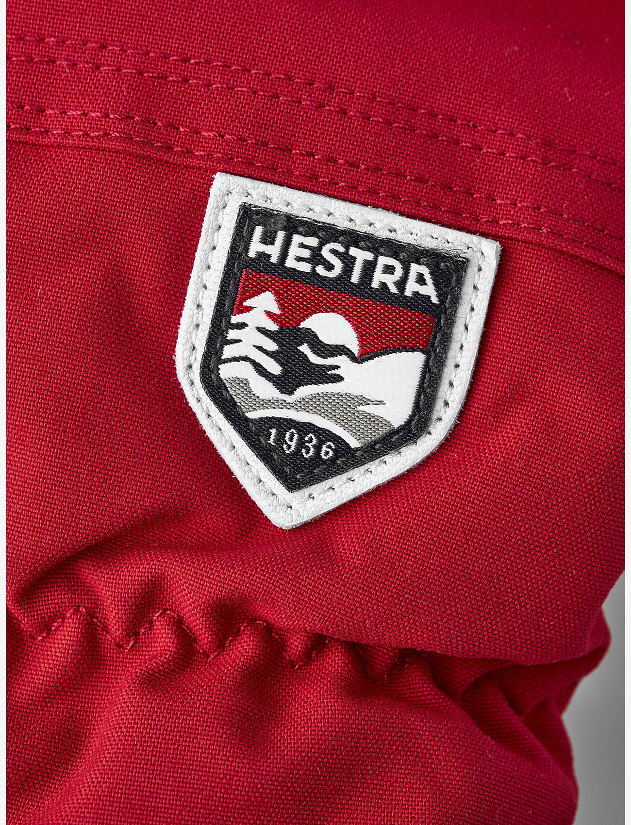 Hestra - Army Leather Heli Ski - mitt Black - tumvantar - red - 3