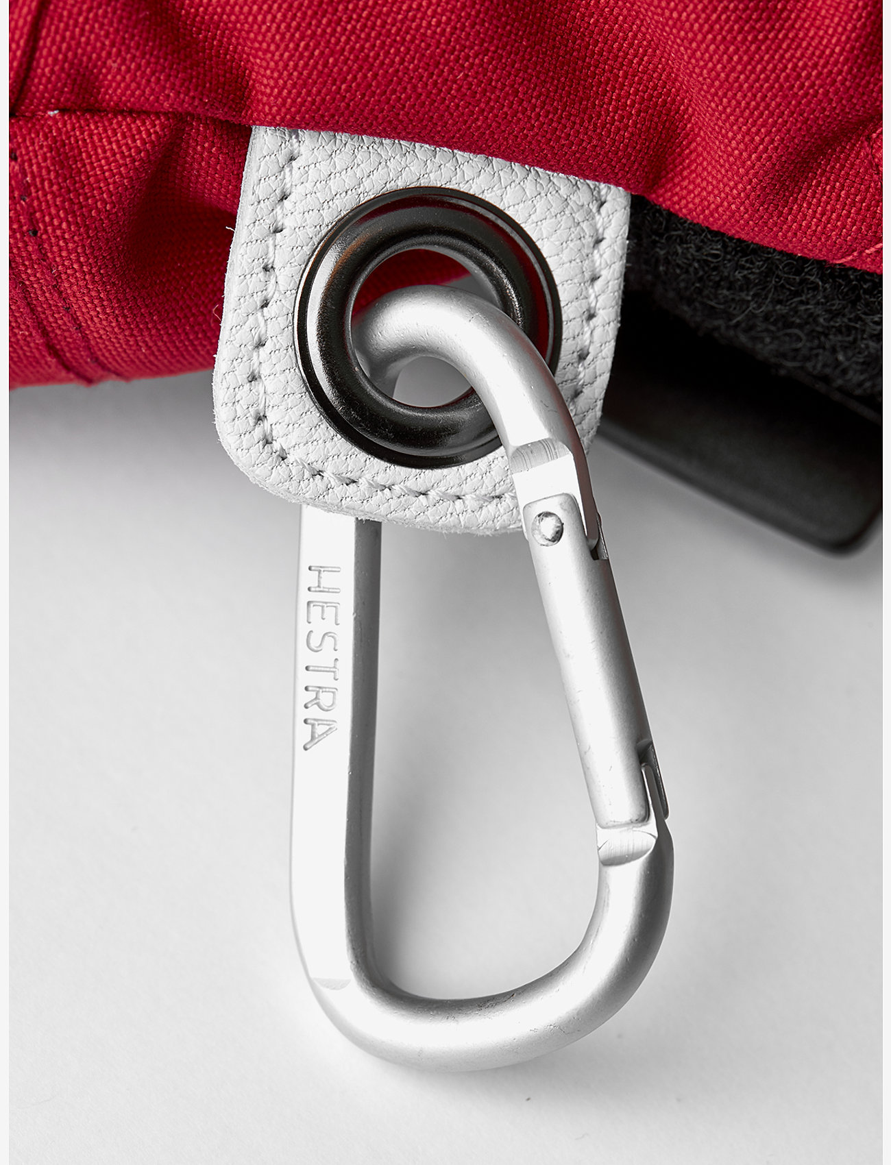 Hestra - Army Leather Heli Ski - mitt Black - tumvantar - red - 4