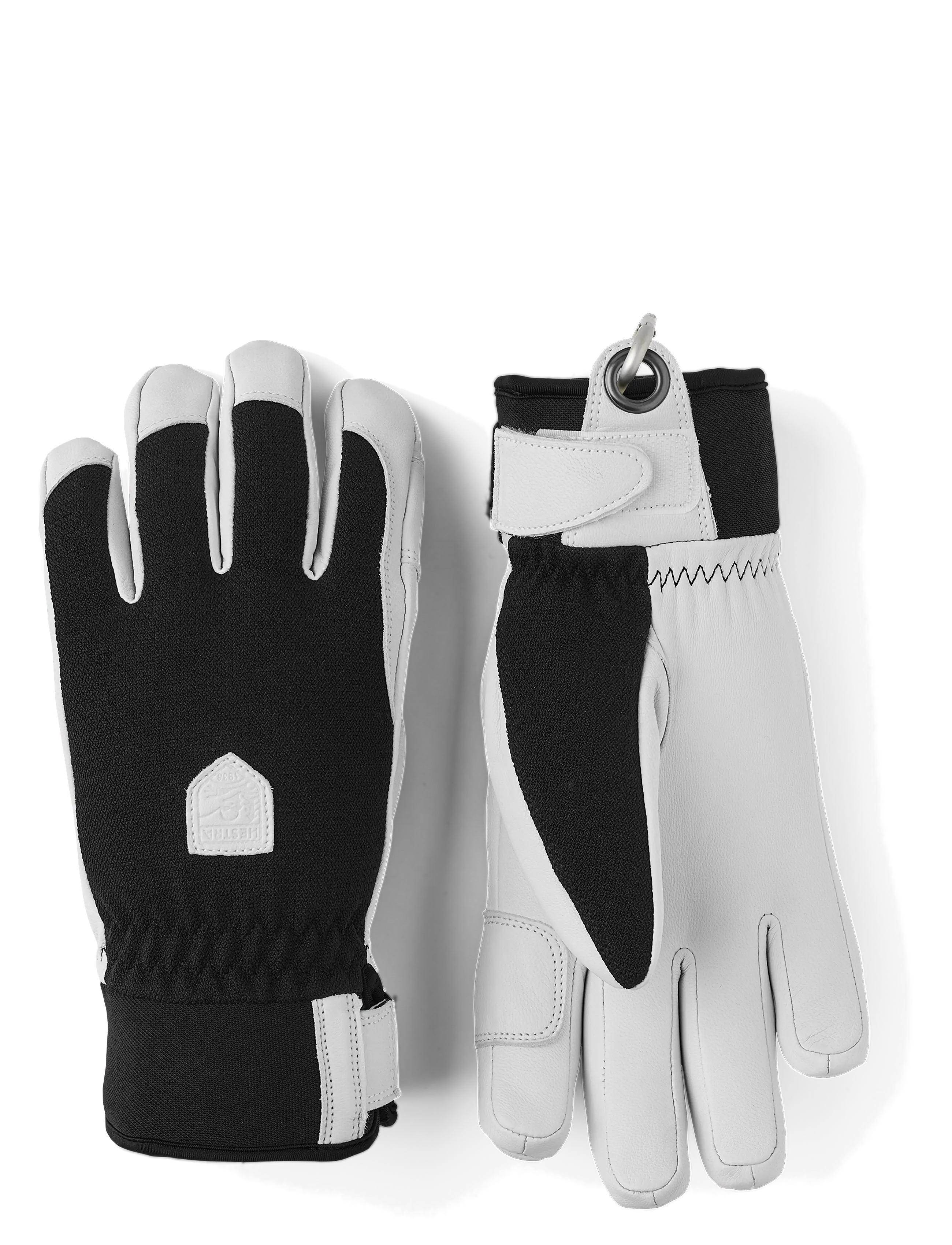 Hestra Army Leather Patrol Female - 5 finger Black - Hestra - BLACK / black