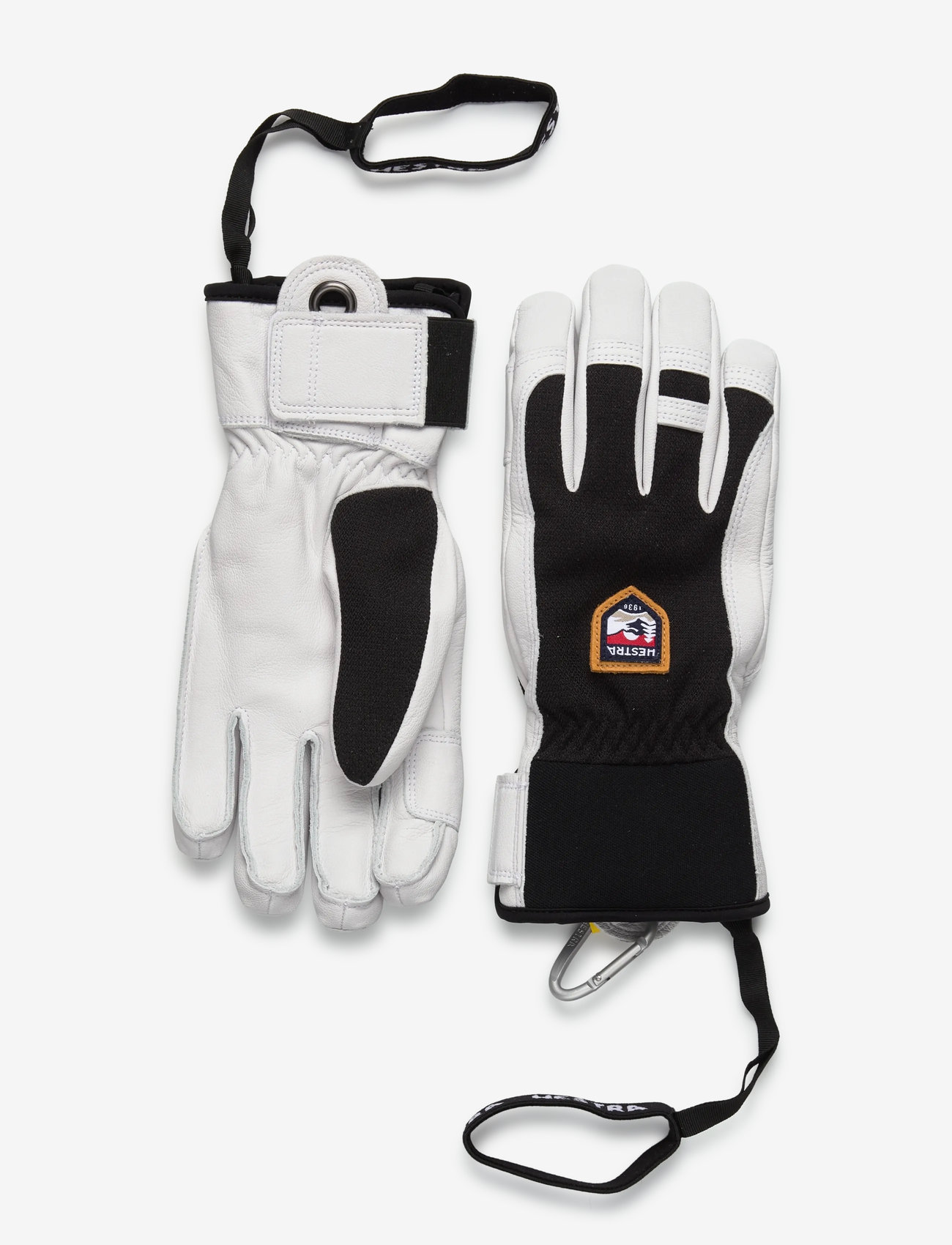 Hestra - Army Leather Patrol - 5 finger Navy - finger gloves - black - 0