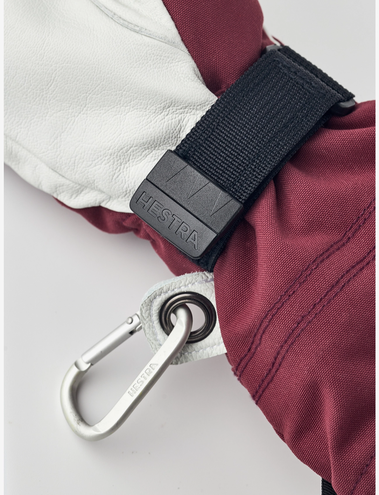 Hestra - Army Leather Patrol Female - 5 finger - finger gloves - bordeaux/offwhite - 3