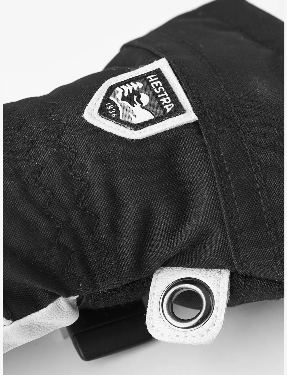 Hestra - Heli Ski Female - mitt Khaki/Offwhite - tumvantar - black/offwhite - 2