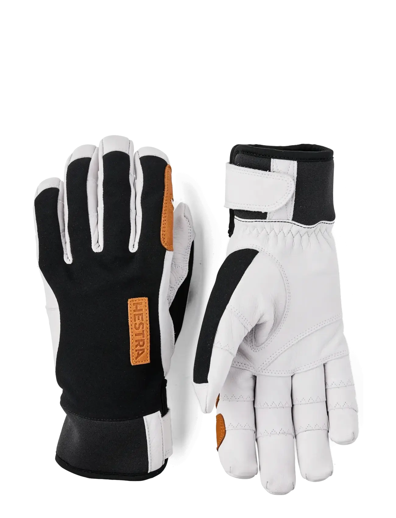 Hestra Ergo Grip Active Wool Terry - 5 finger Dark forest/Black - Hestra - BLACK/OFFWHITE / multi
