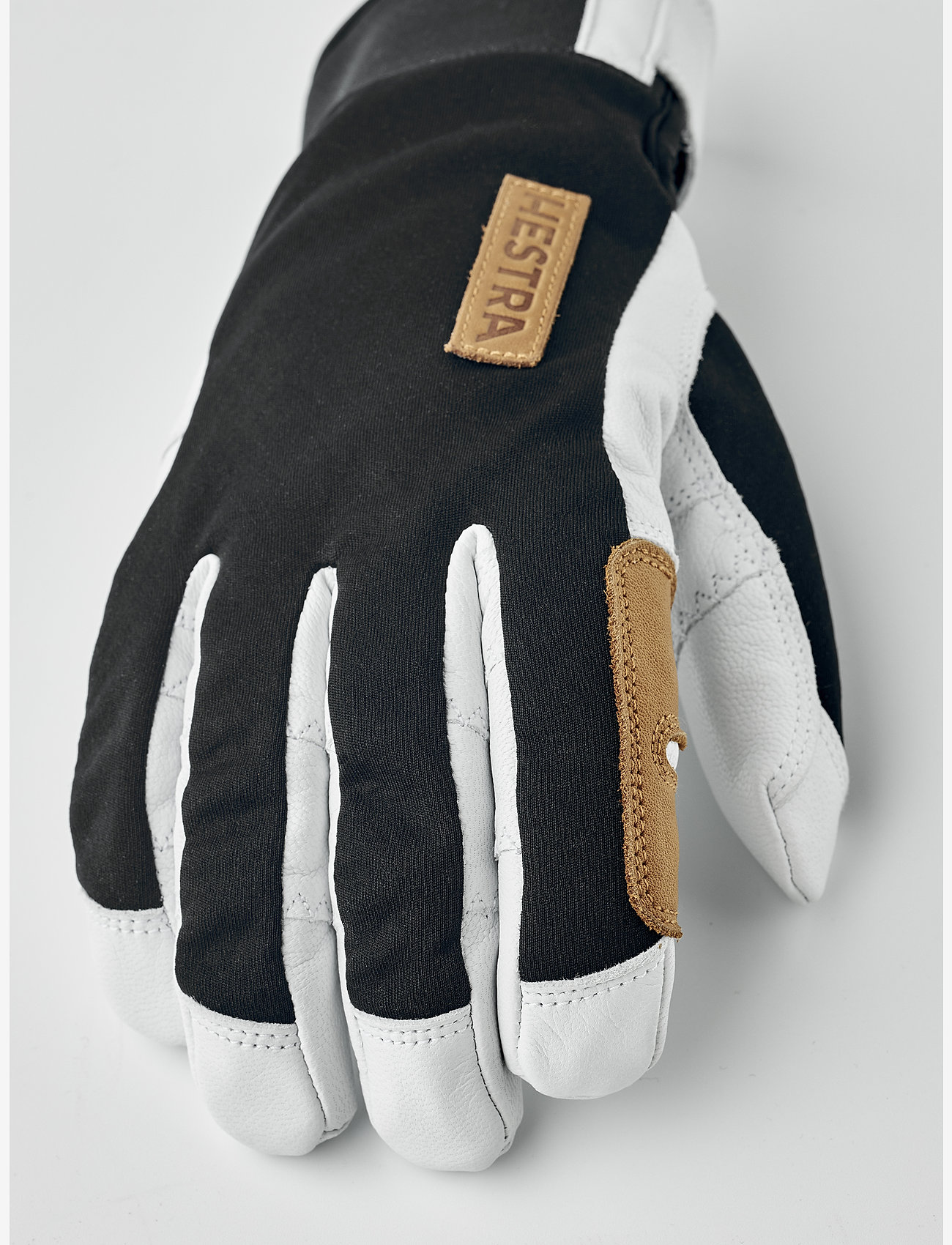 Hestra - Ergo Grip Active Wool Terry - 5 finger Navy/Offwhite - fingervantar - black/offwhite - 2