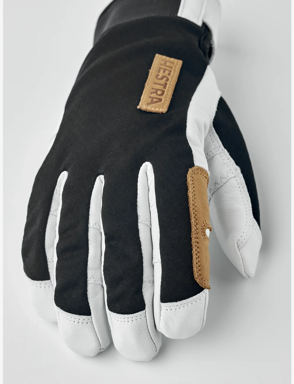 Hestra - Ergo Grip Active Wool Terry - 5 finger Navy/Offwhite - fingervantar - black/offwhite - 2