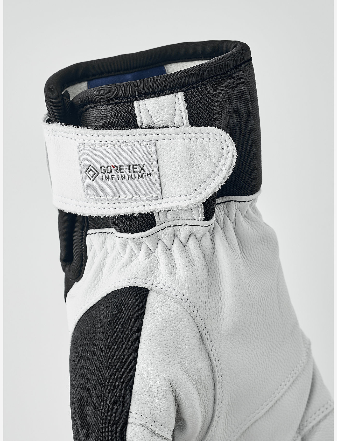 Hestra - Ergo Grip Active Wool Terry - 5 finger Navy/Offwhite - fingervantar - black/offwhite - 4