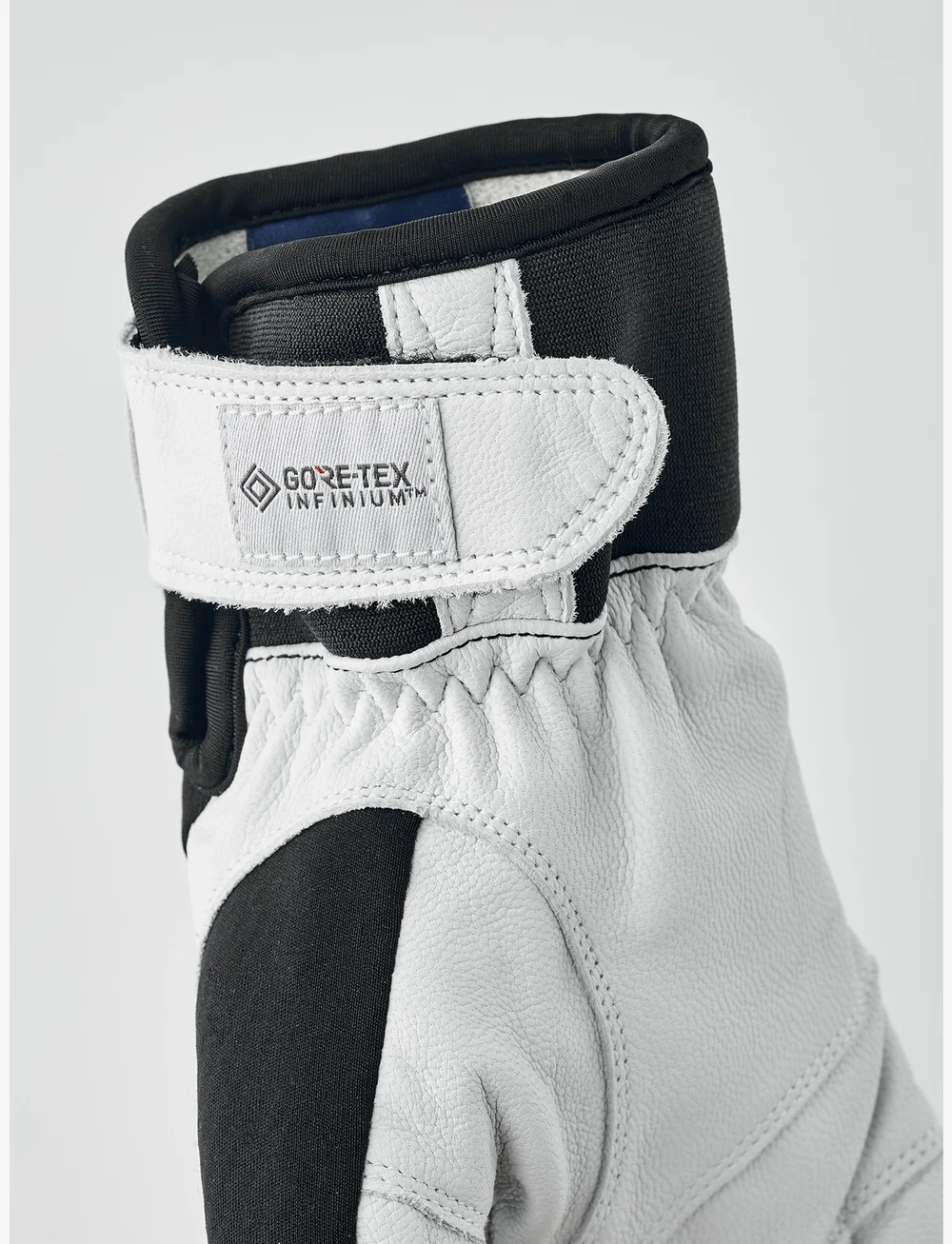 Hestra - Ergo Grip Active Wool Terry - 5 finger Navy/Offwhite - fingervantar - black/offwhite - 4