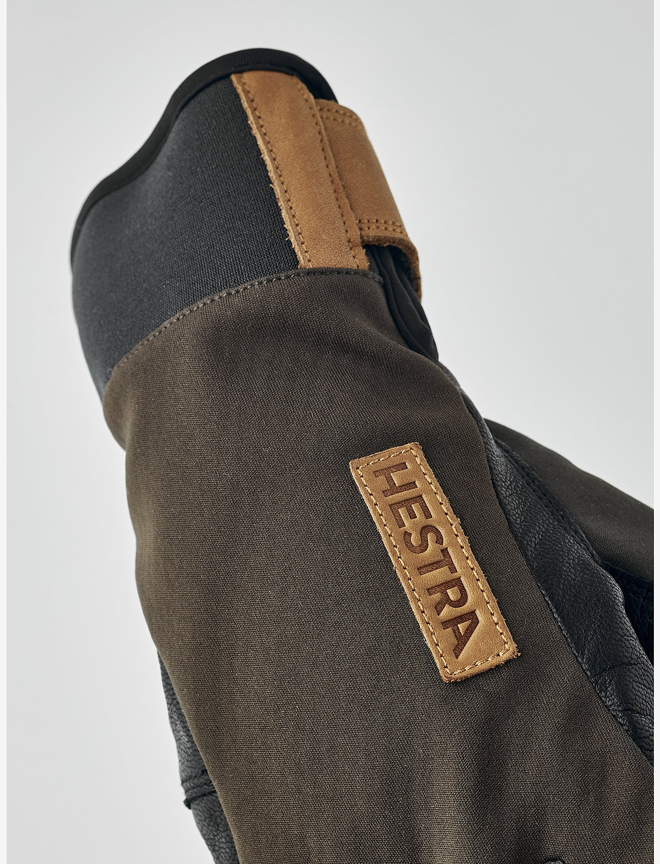 Hestra - Ergo Grip Active Wool Terry - 5 finger Navy/Offwhite - fingervantar - dark forest/black - 3