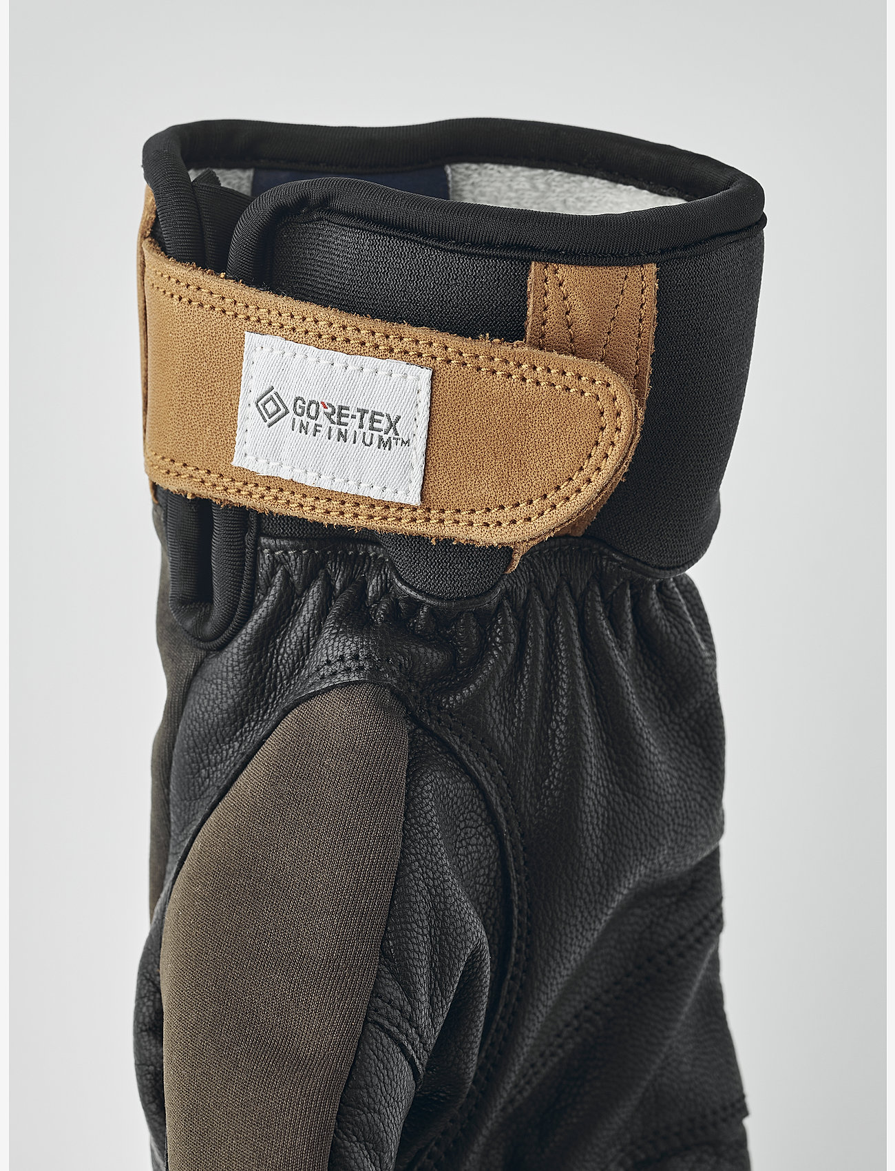 Hestra - Ergo Grip Active Wool Terry - 5 finger Navy/Offwhite - fingervantar - dark forest/black - 4