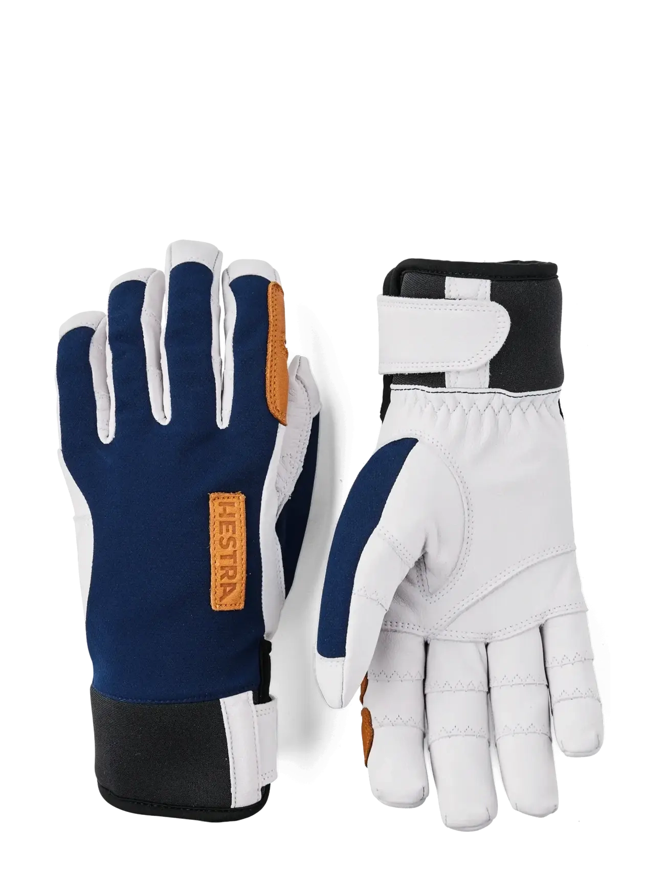 Hestra Ergo Grip Active Wool Terry 5 Finger, Mænd, 5 Finger Aktive Handsker, Hvid, Str: 8