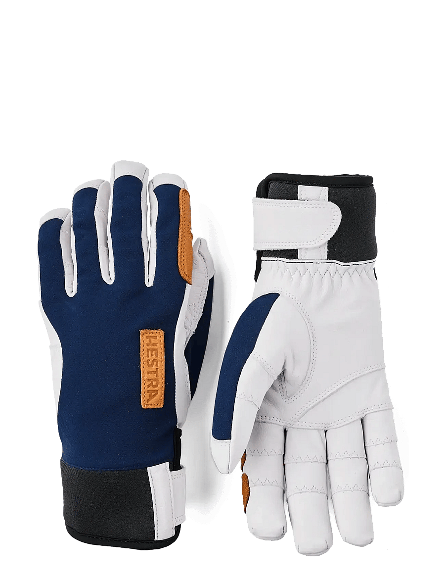 Hestra - Ergo Grip Active Wool Terry - 5 finger - finger gloves - navy/offwhite - 1