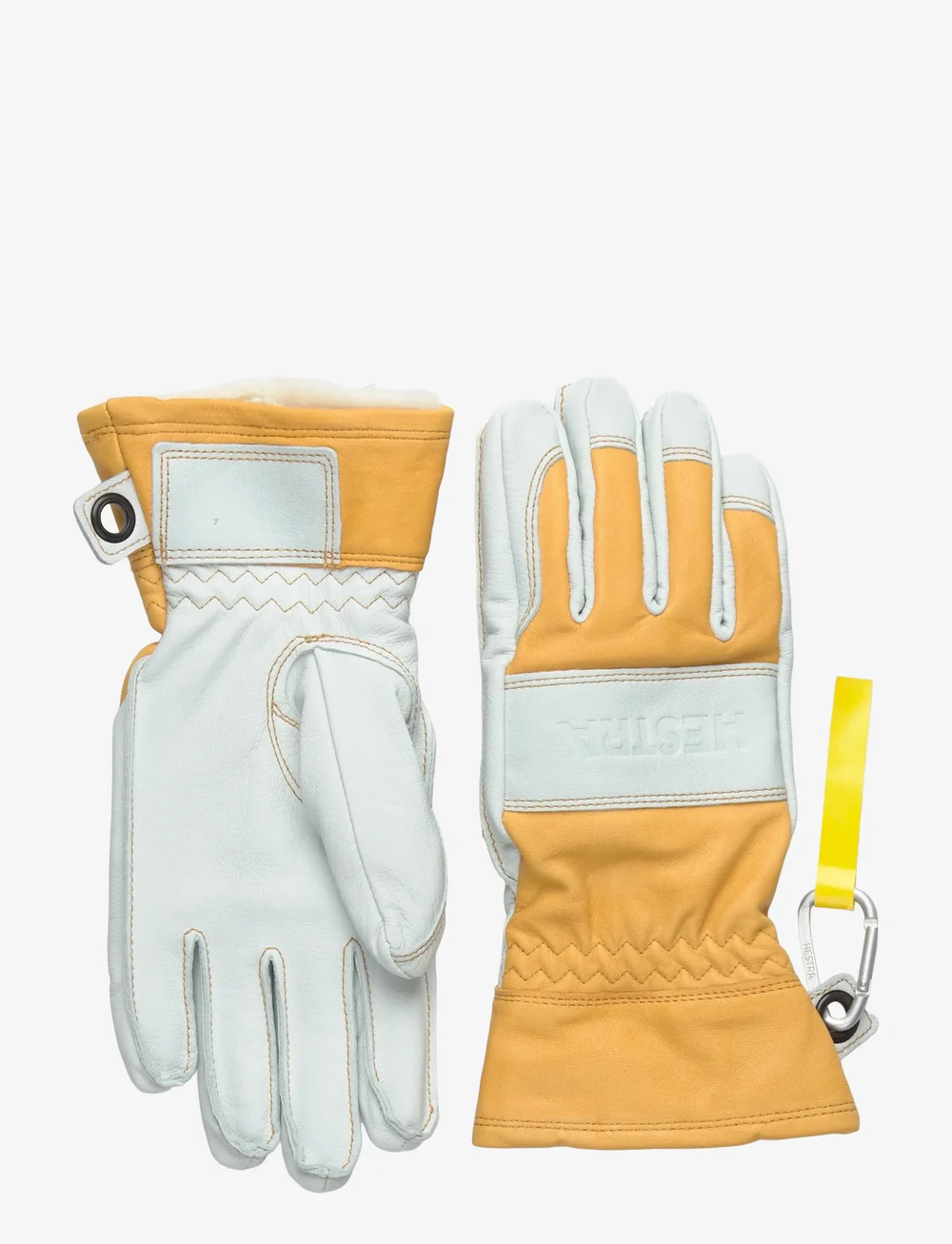 Hestra - Fält Guide Glove - 5 finger Natural yellow/Offwhite - fingervantar - natural yellow/offwhite - 1