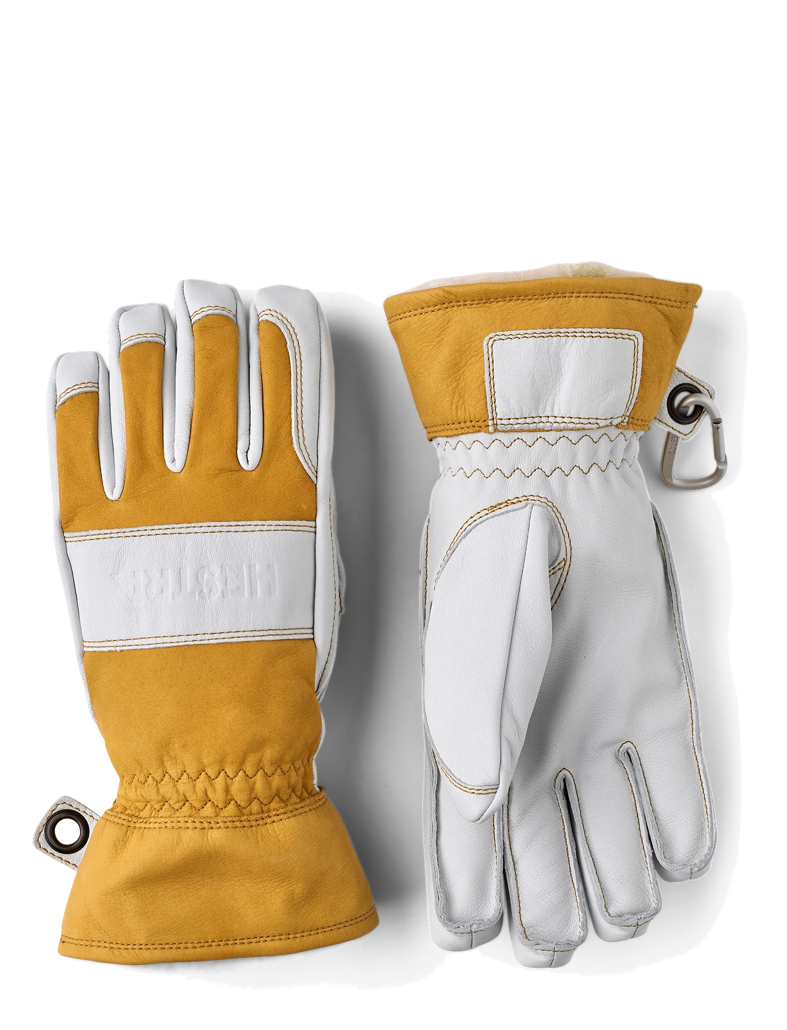 Hestra Fält Guide Glove - 5 finger Natural yellow/Offwhite - Hestra - NATURAL YELLOW/OFFWHITE / white