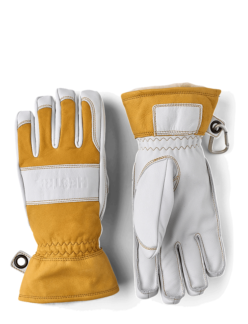 Hestra - Fält Guide Glove - 5 finger Natural yellow/Offwhite - natural yellow/offwhite - 1