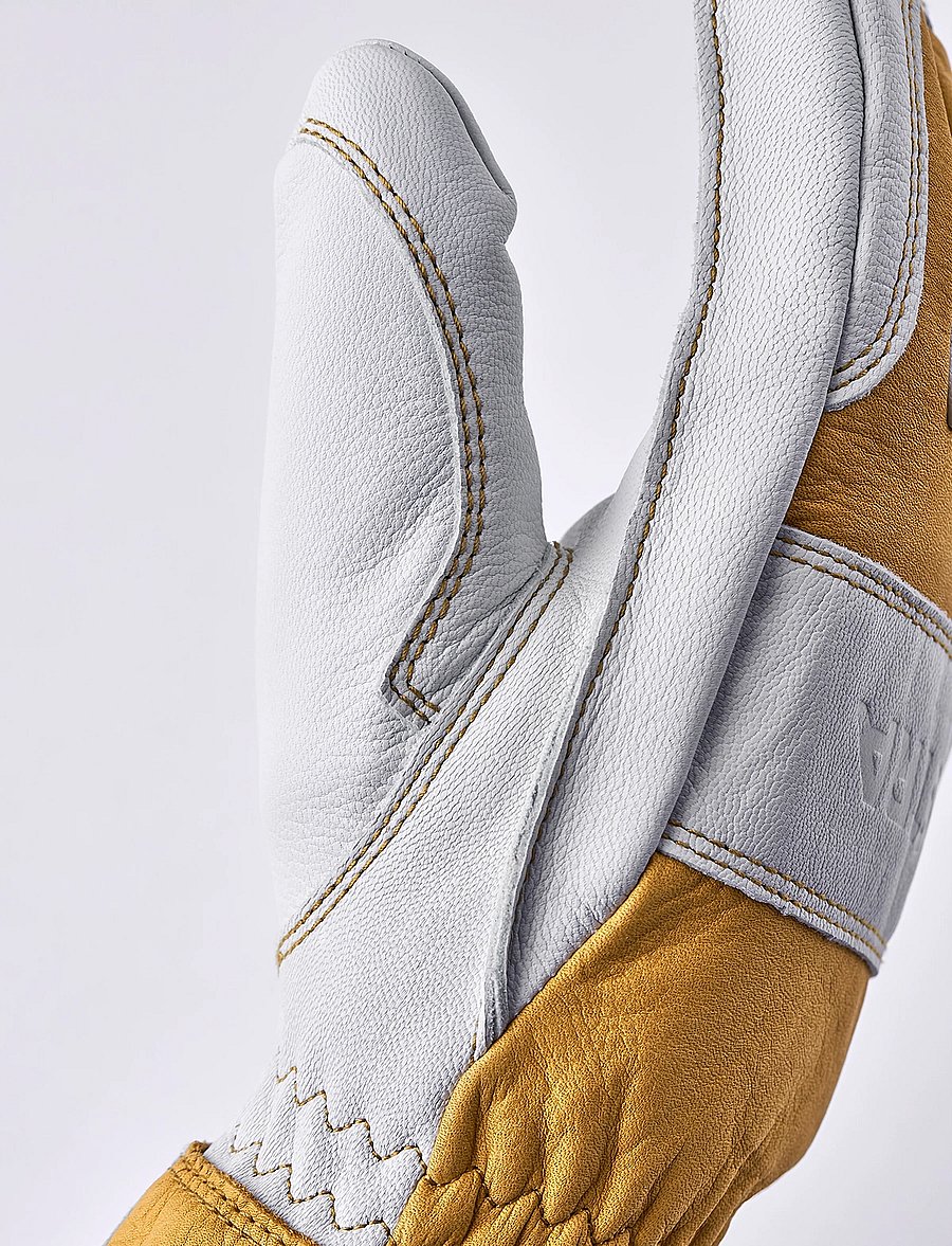 Hestra - Fält Guide Glove - 5 finger Natural yellow/Offwhite - natural yellow/offwhite - 2