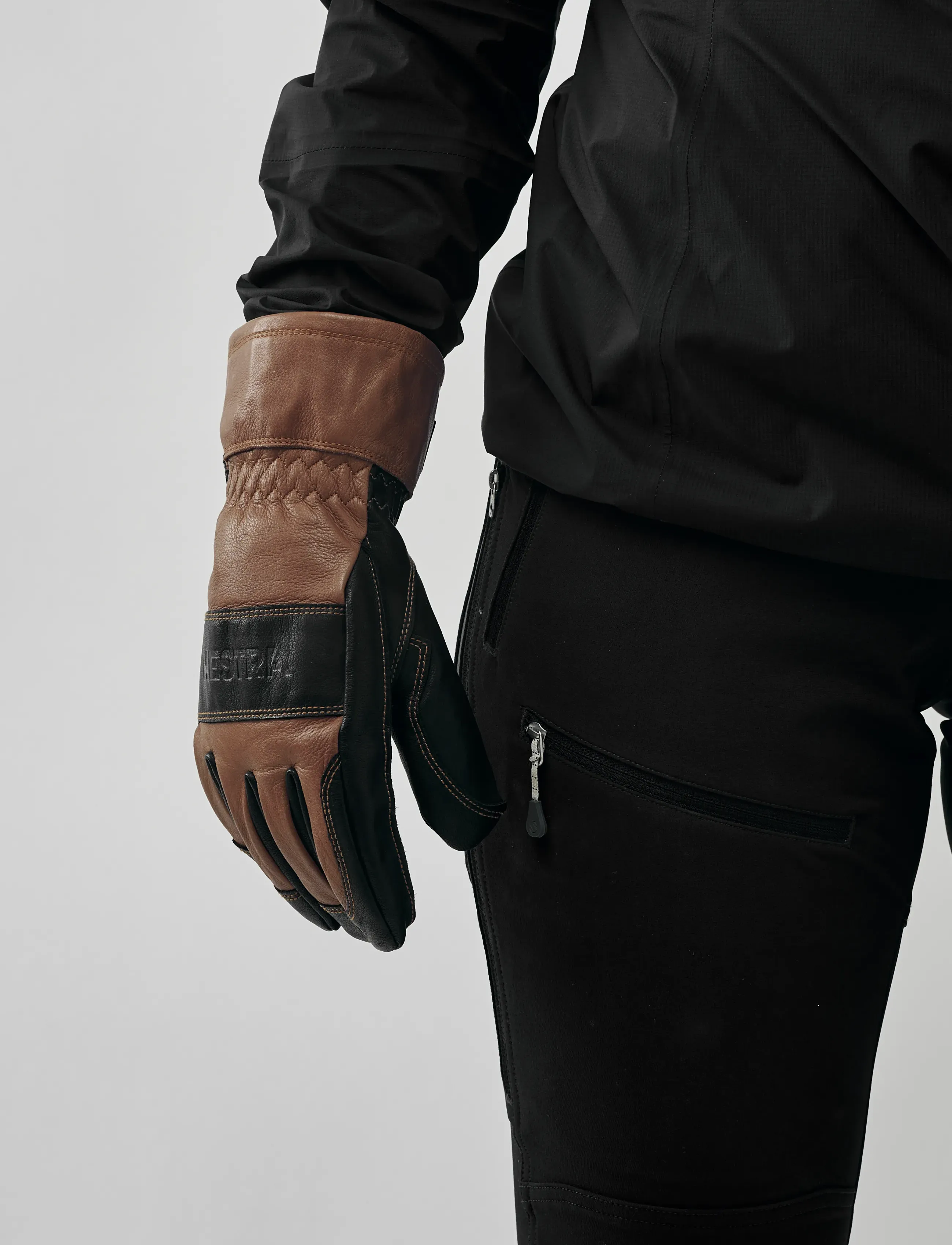 Hestra - Fält Guide Glove - 5 finger - finger gloves - brown/black - 0