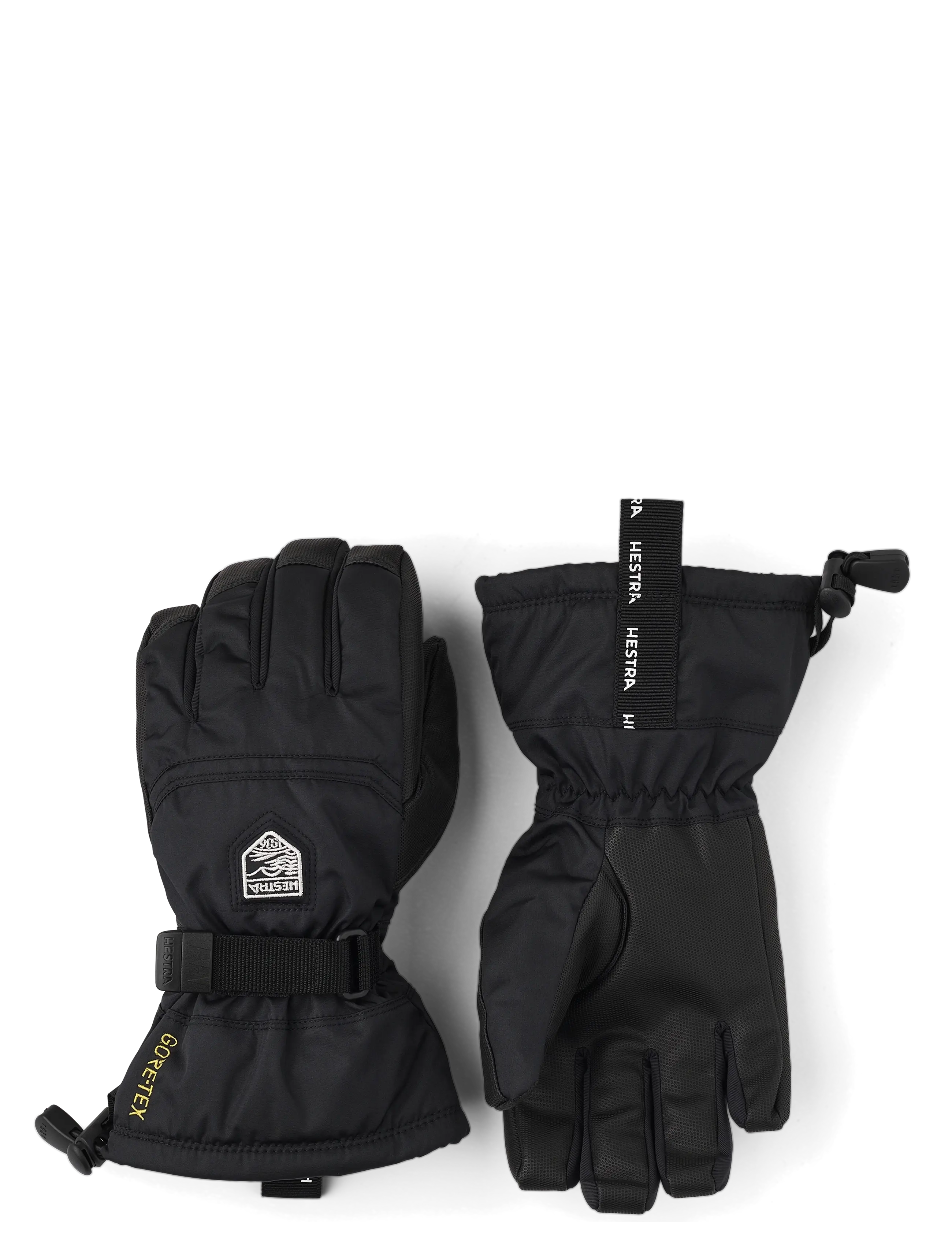 Hestra Gore-Tex Gauntlet Jr. - 5 finger - Inspiration - BLACK / black