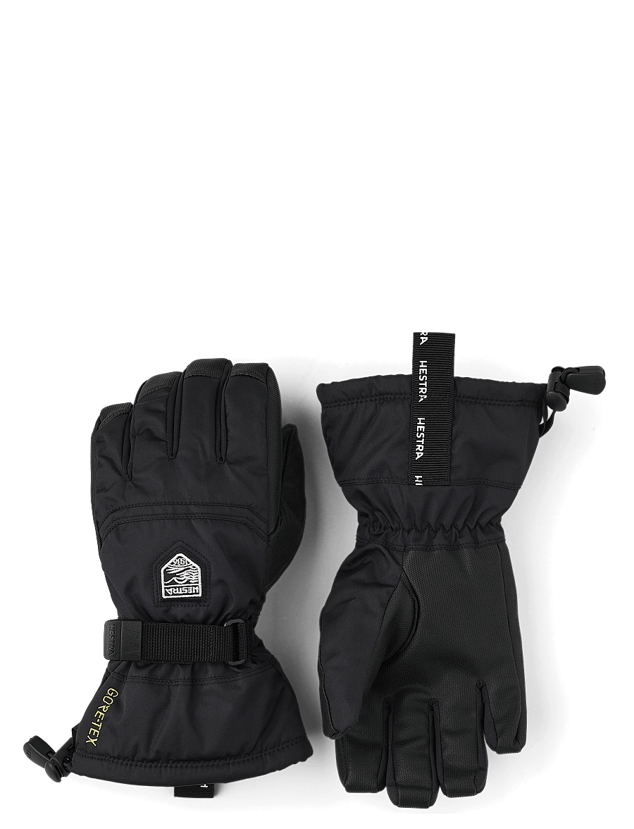 Hestra - Gore-Tex Gauntlet Jr. - 5 finger - black - 0