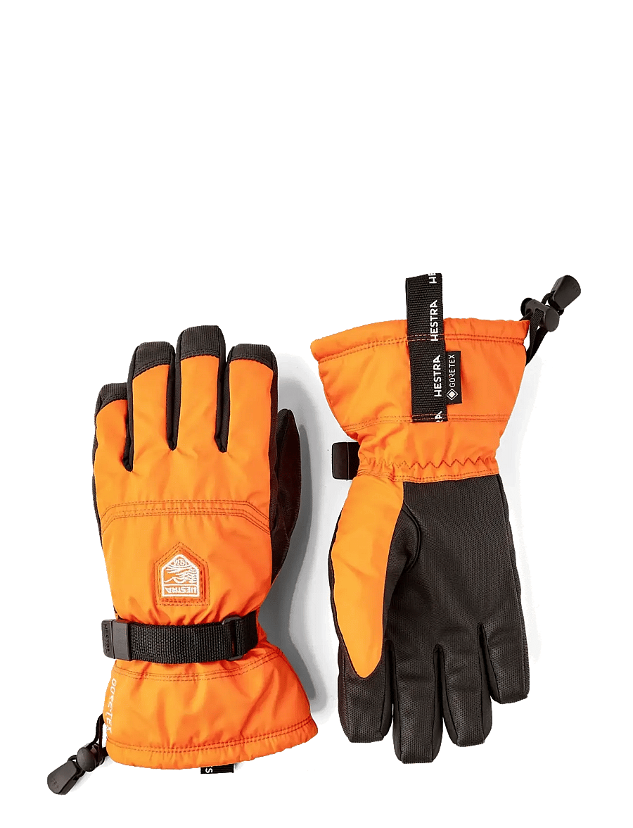 Hestra - Gore-Tex Gauntlet Jr. - 5 finger - handschuhe - orange - 0