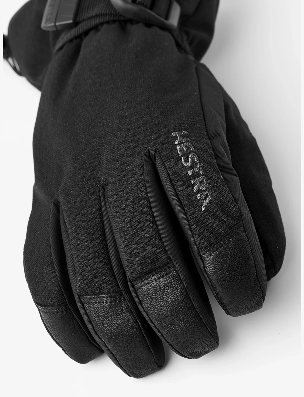 Hestra - Powder Gauntlet - 5 finger Brick red - fingerhandschuhe - black - 1