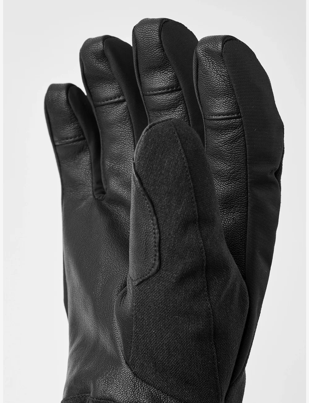 Hestra - Powder Gauntlet - 5 finger Brick red - fingerhandschuhe - black - 3