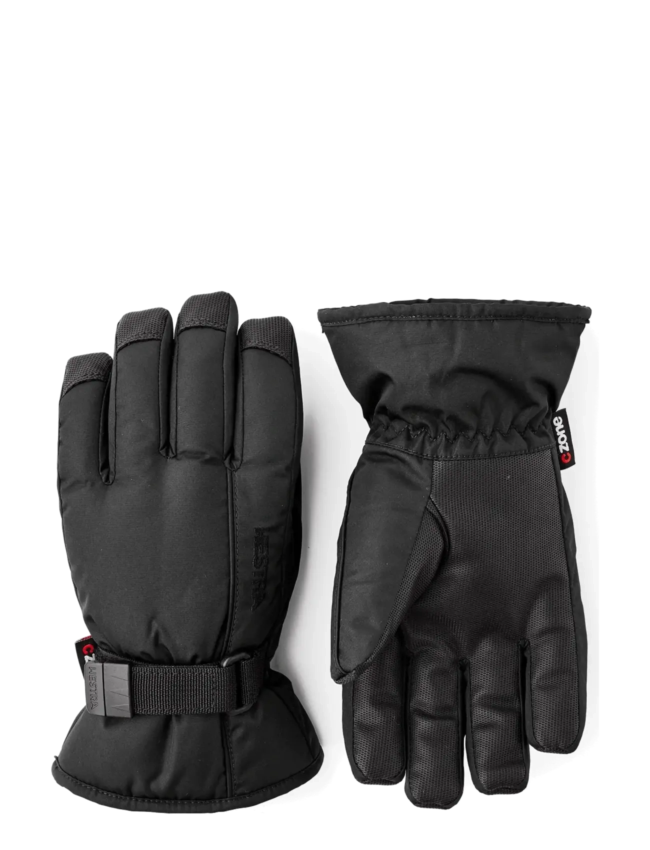 Hestra Isaberg CZone Jr. - 5 finger - Inspiration - BLACK / black