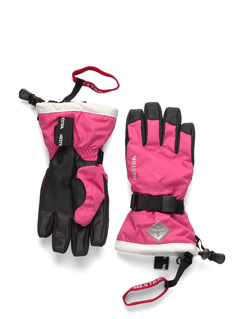 Hestra - Gauntlet CZone Jr. - 5 finger Fuchsia/Ivory - vantar - fuchsia/ivory - 0