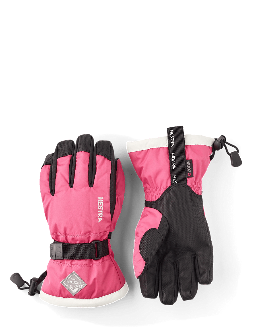 Hestra - Gauntlet CZone Jr. - 5 finger - handschuhe - fuchsia/ivory - 0