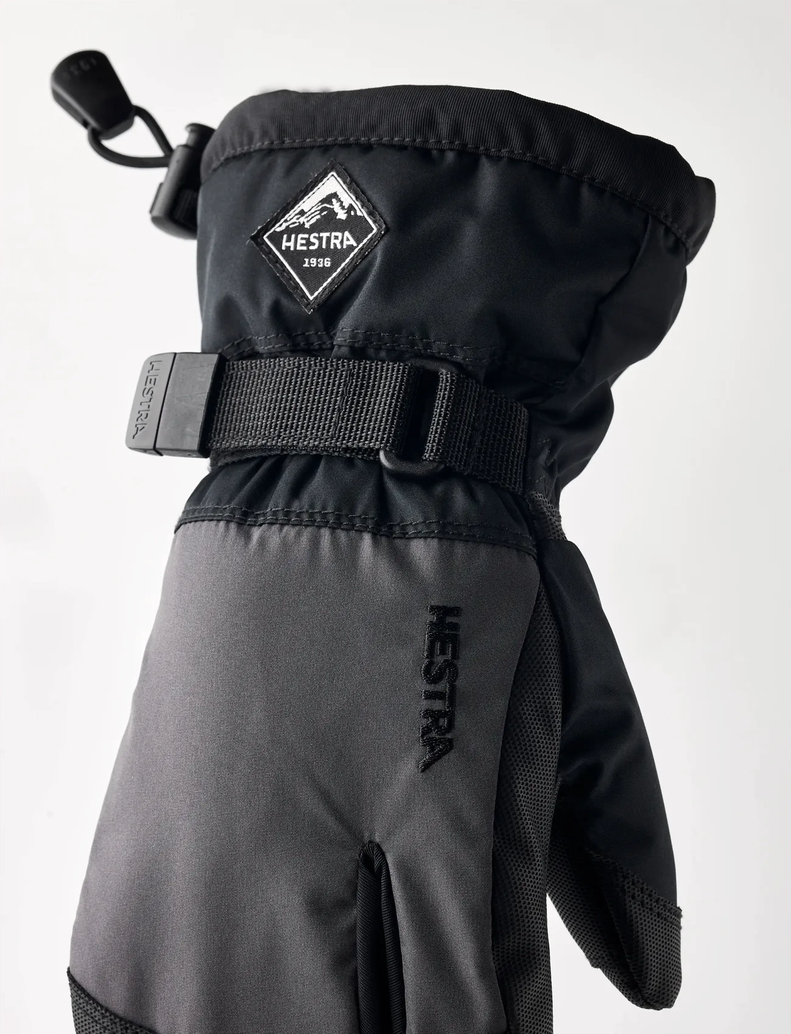 Hestra - Gauntlet CZone Jr. - 3 finger Graphite/Black - graphite/black - 3