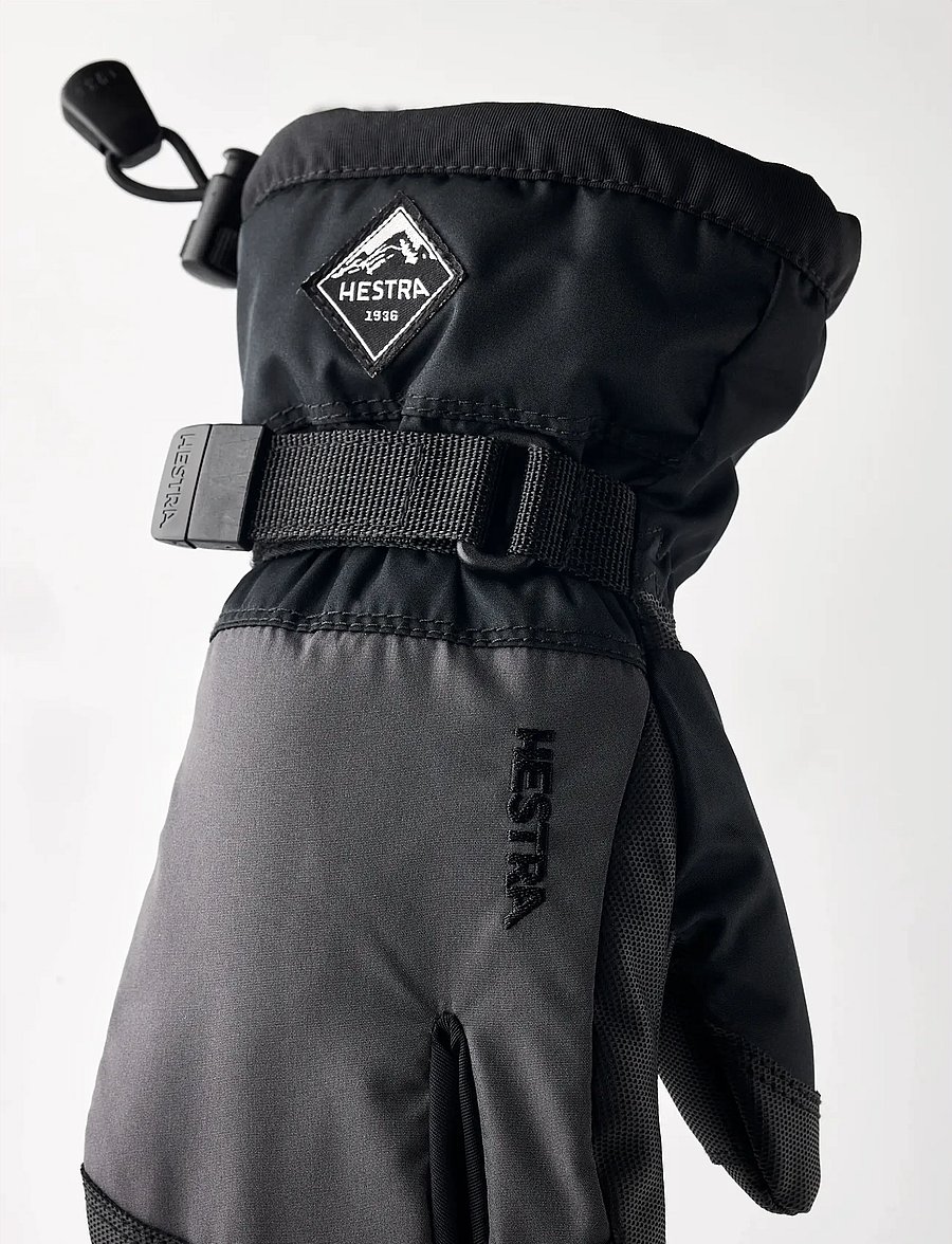 Hestra - Gauntlet CZone Jr. - 3 finger Graphite/Black - graphite/black - 3