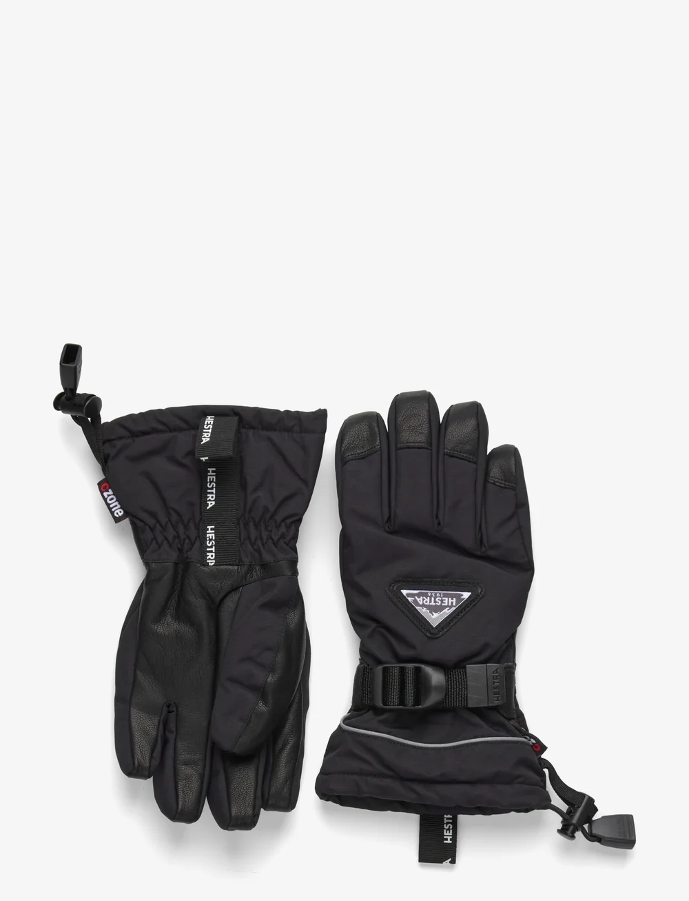 Hestra - Skare CZone Jr. - 5 finger Dark sand - kindad - black - 0