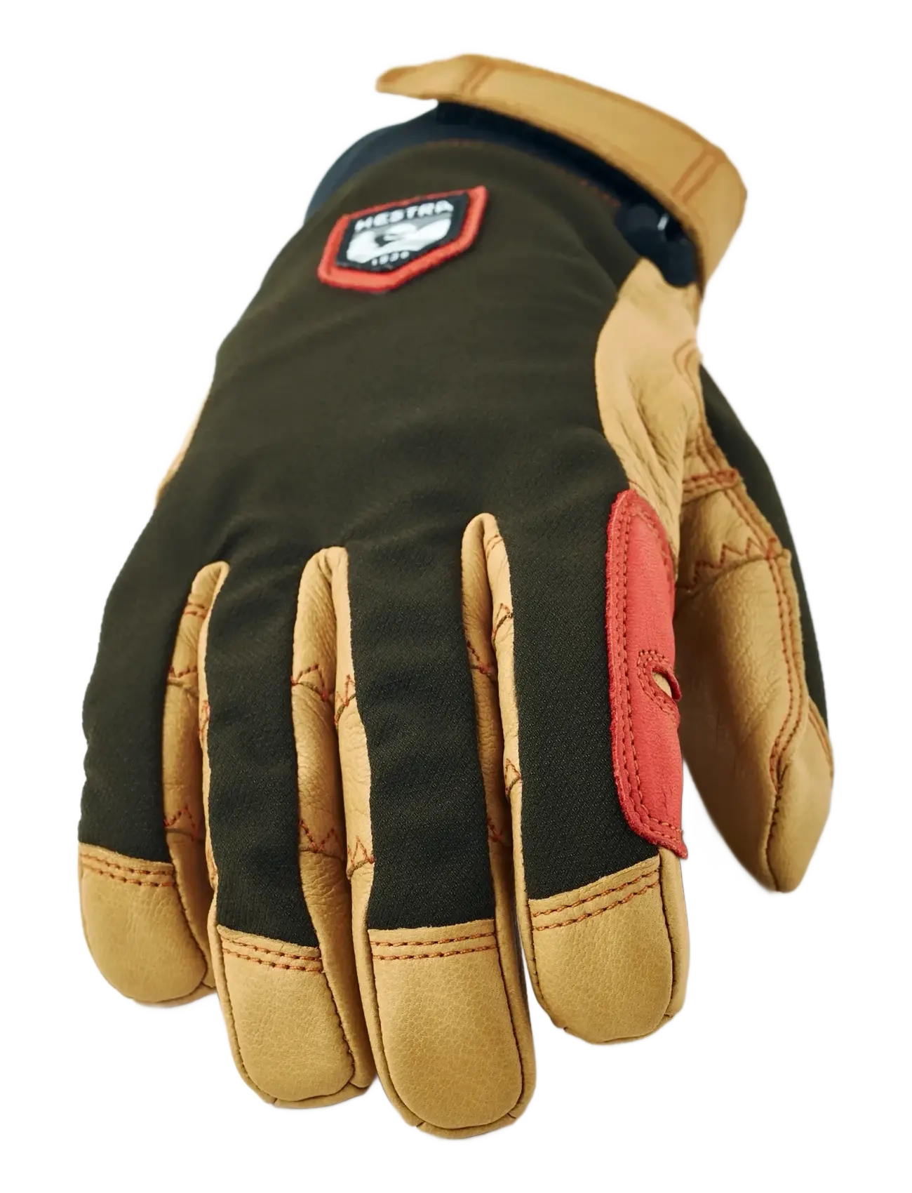 Hestra - Ergo Grip Active - 5 finger Dark forest/Natural brown - dark forest/natural brown - 2