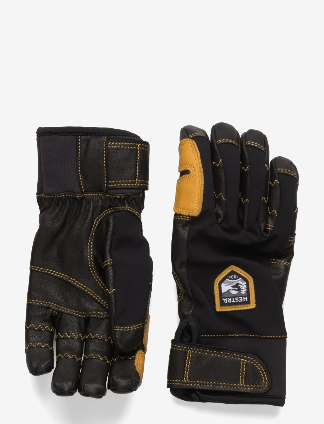 Hestra - Ergo Grip Active - 5 finger Black/Black - fingervantar - black/black - 1