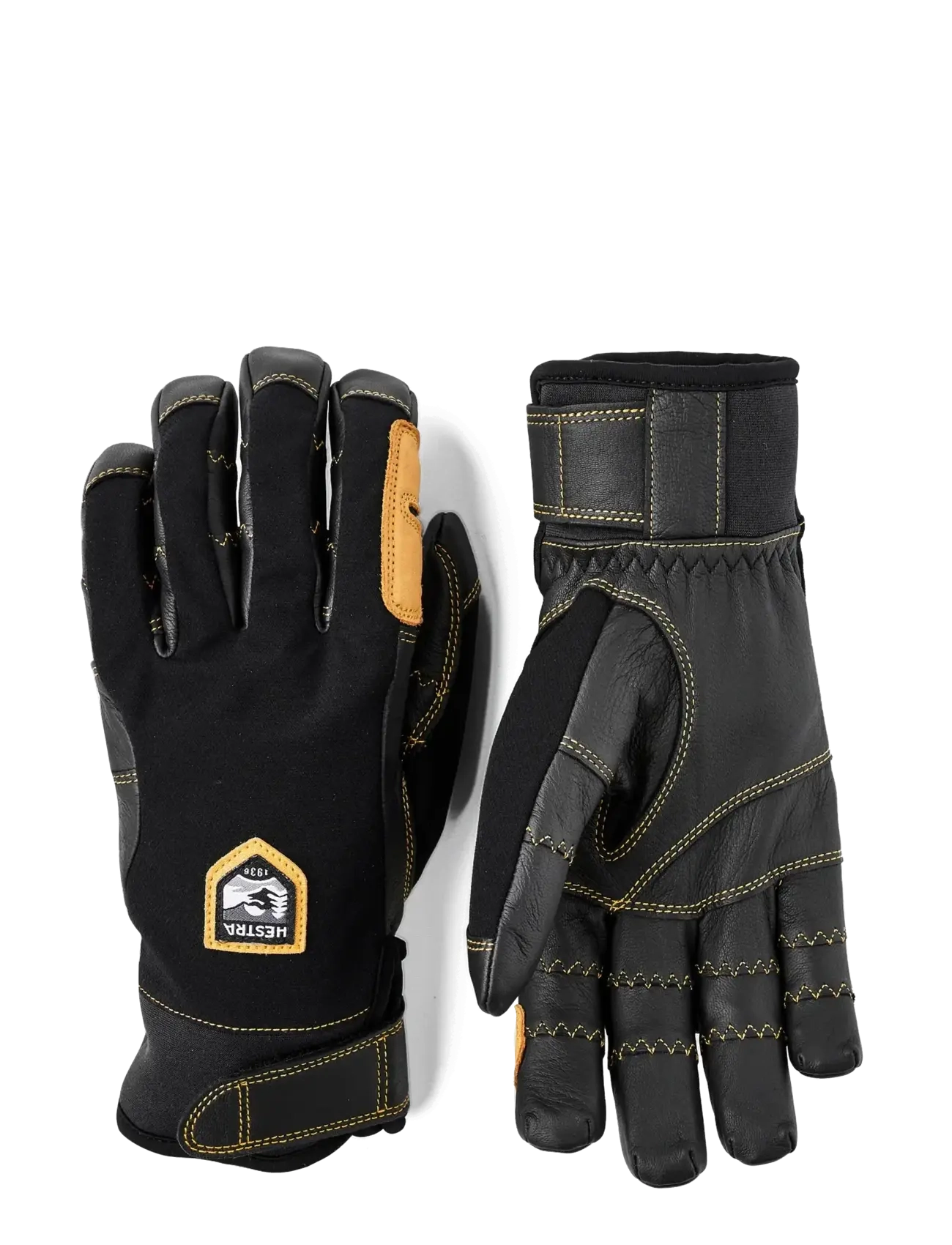 Hestra Ergo Grip Active - 5 finger Black/Black - Hestra - BLACK/BLACK / black
