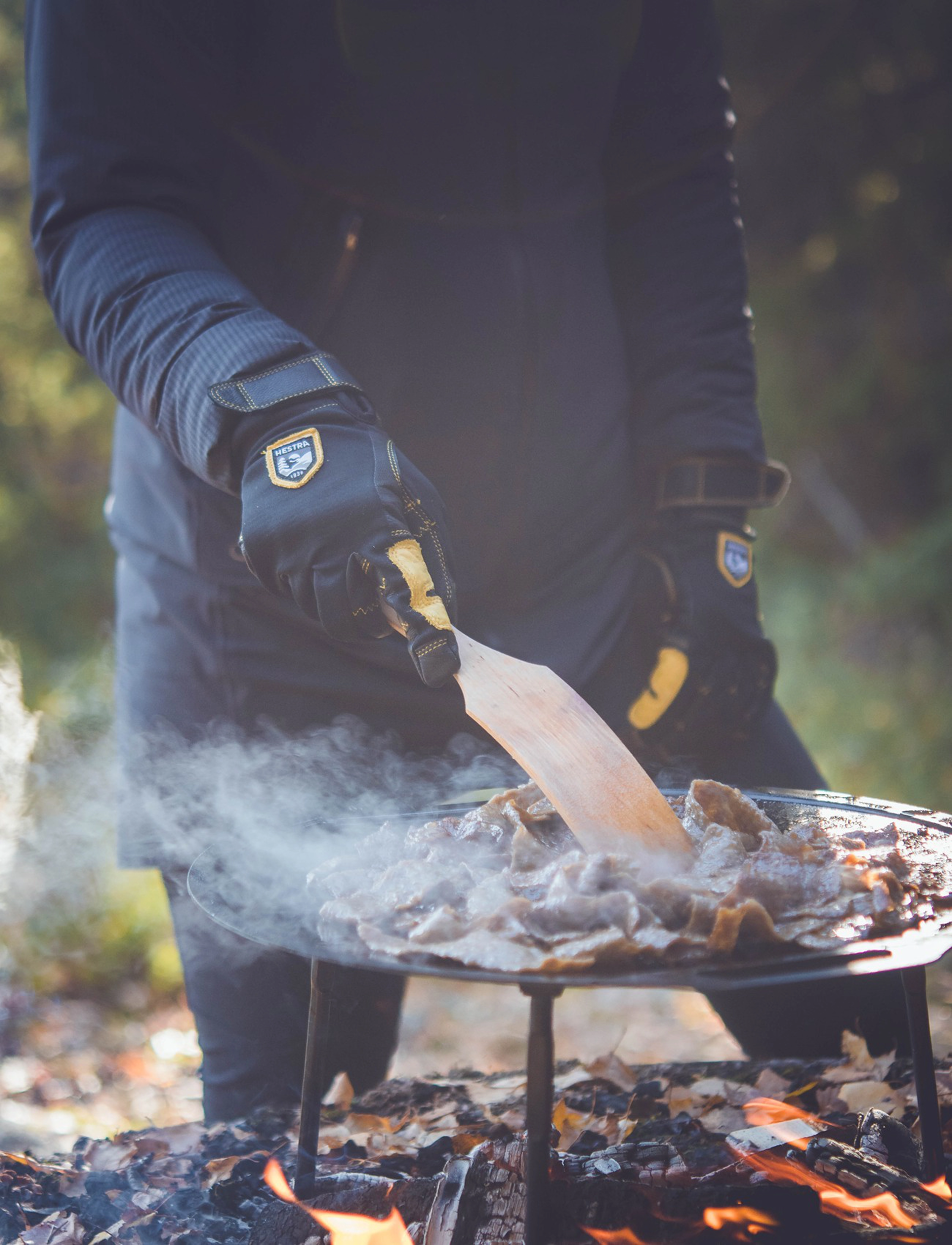 Hestra Ergo Grip Active - 5 finger Black/Black - Säsongens färger - BLACK/BLACK / black