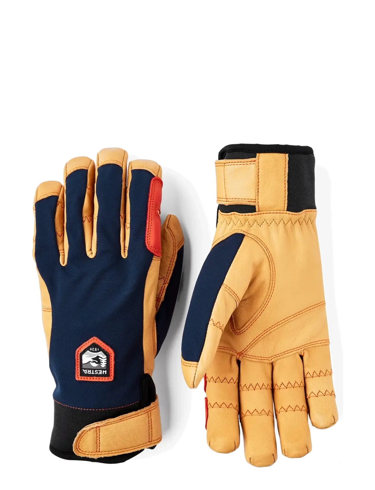 Hestra Ergo Grip Active - 5 finger - Handsker - NAVY/NATURAL BROWN / brown